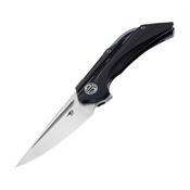 Bestech  T2201C Vigil Framelock Knife Black Handles