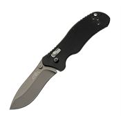 China Made 4002 Axis Lock Gray Knife Black Handles