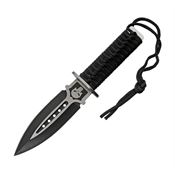 China Made 211549 Skull Dagger two-tone Fixed Blade Knife Black Handles