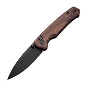 Civivi 200763 Altus Button Lock Black Stonewash Knife Cuibourtia Wood Handles