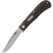 CRKT 7100 Venandi Knife Stainless Knife Black/Brown Handles