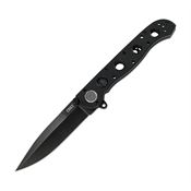 CRKT 03DB M16 03DB Deadbolt Lock Black Knife Black Handles