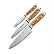 FELIX 830333 3pc Knife Set Olivewood