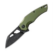 Fox Edge 026 Atrax Linerlock Knife with Green Handles