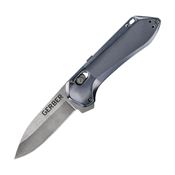 Gerber 3511 Highbrow Pivot Lock Stonewash Knife Blue Handles