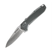 Gerber 3671 Highbrow Pivot Lock Stonewash Knife Gray Handles
