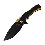 Kansept  T1008A7 Helix Linerlock Knife Black Handles