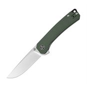 QSP  139C Osprey Linerlock Knife with Green Micarta Handles