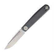 Real Steel 7869 Gslip Stonewash Folding Knife Gray Handles