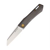Real Steel 7062G Solis Satin Folding Knife Gray Handles