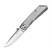 Real Steel 7081 Luna Eco Framelock Knife Bead Blast Handles