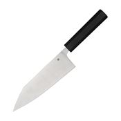 Spyderco K18PBK Minarai Series Bunka Bo Satin Fixed Blade Knife Black Handles