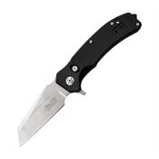 Elite Tactical DR014 Rapid Lock Stonewash Folding Knife Black Handles