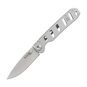 5.11 Tactical 51156 Base 3DP Framelock Knife Stainless Handles