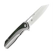 Kansept 1006L6 Shard Framelock Knife Stonewashed/Carbon Fiber Handles