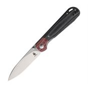 Kizer 3587C1 PPY Linerlock Knife Black/Red Handles