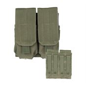 Mil-Tec 4468 OD M4/M16 Double Mag Pouch