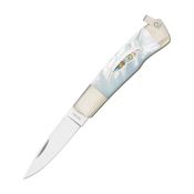 Moki 810EL Leaf Lockback Knife Mother of Pearl Handles