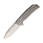 MKM-Maniago MMT Maximo Framelock Knife Sandblasted Titanium Handles