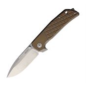 MKM-Maniago MMTBR Maximo Framelock Knife Bronze Titanium Handles