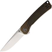 QSP 139D1 Osprey Linerlock Knife with Brass Handles