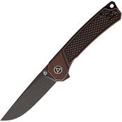 QSP 139E2 Osprey Linerlock Knife with Copper Black Handles