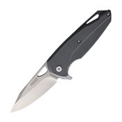 Revo VIPXLGRY Vipera XL Linerlock Knife with Gray Handles