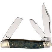 Rough Rider 2067 Stockman Celestial Knife Turquoise/Blue Handles