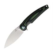 Shieldon 9061GN Bulbasaur Linerlock Knife with Sand Handles