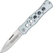 Smith & Wesson 6AEU ExtremeOps Lockback Knife Checkered Aluminum Handles