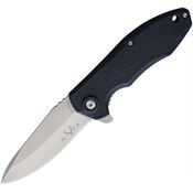 V NIVES 13FRNPSWBK Scuff Linerlock Knife Black Handles