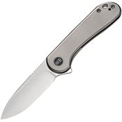 WE 18062X1 Elementum Framelock Knife Gray Handles