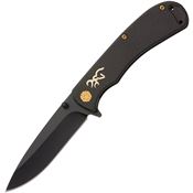 Browning 0474 Rivet Black Knife Black Handles