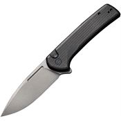 Civivi 210061 Conspirator Button Lock Stonewash Knife Black Handles