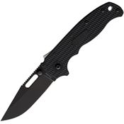 Demko AD205F12B AD 20.5 AD205F12B Shark-Lock DLC Black Knife Black Handles