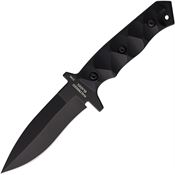 Halfbreed MCK01 Medium Clearance Black Fixed Blade Knife Black Handles