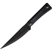 Jason Perry  B212GBLK Bushcraft Black Fixed Blade Knife Black Handles
