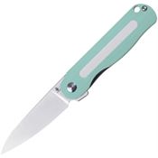 Kizer 3567N4 Latt Vind Mini Linerlock Knife Green/White Handles