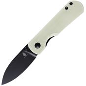 Kizer 3525S2 Yorkie Linerlock Knife White G10 Handles