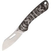 MecArmy EK3RBS MECEK3RBS Stonewash Folding Knife Satin Handles