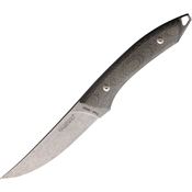 Mercury 25CVC Trek Stonewash Fixed Blade Knife Green Canvas Micarta Handles