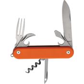 MKM-Maniago  P06GOR Malga 6 Stonewash Knife Orange Handles