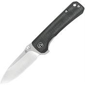 QSP  131J Hawk Linerlock Knife with Black Micarta Handles