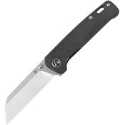 QSP  130N Penguin Linerlock Knife with Titanium tanium Black Handles