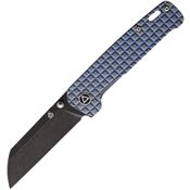 QSP  130SFRG Penguin Framelock Knife Blue Titanium Handles