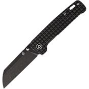 QSP 130OFRG Black Penguin Framelock Knife Black Titanium Handles