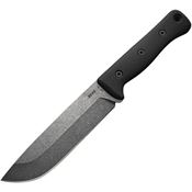 Reiff 611BLGK REKF611BLGK F6 Leuku Survival Acid Washed Fixed Blade Knife Black Handles