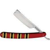 Rough Rider 2277 Coral Snake Straight Razor Knife Black, Red/Yellow Handles