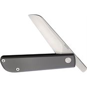 Wesn Goods 141 Samla Friction Satin Folding Knife Gray Handles