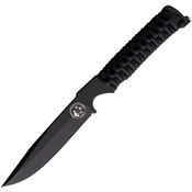 Wild Steer BRI3113 BRI-PP Tactical Stonewash Fixed Blade Knife Black Handles